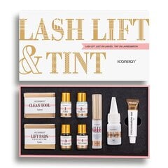 Blakstienų priežiūros rinkinys Iconsign Lash Lifting & Tint, Black, 1 vnt. цена и информация | Накладные ресницы, керлеры | pigu.lt