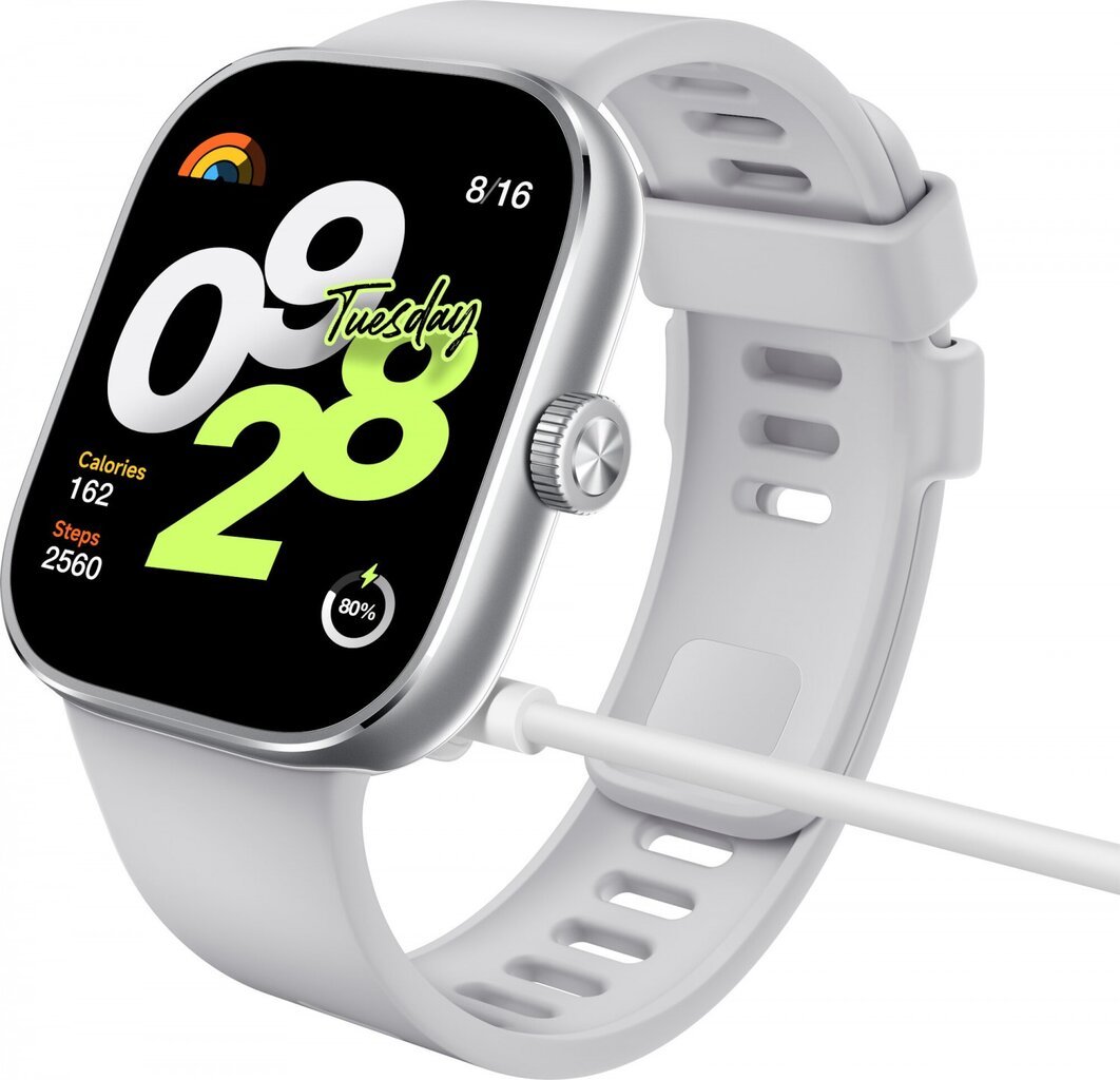 Xiaomi Redmi Watch 4 Silver Gray BHR7848GL kaina ir informacija | Išmanieji laikrodžiai (smartwatch) | pigu.lt