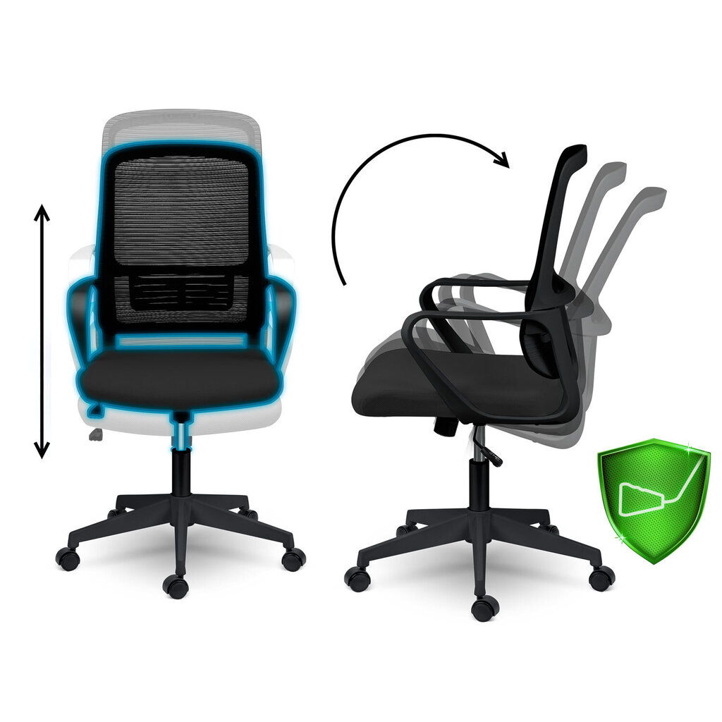 Biuro kėdė Sofotel Wizo, juoda kaina ir informacija | Biuro kėdės | pigu.lt