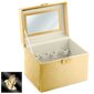 Kosmetikos lagaminas Massido MS601, auksinis цена и информация | Kosmetinės, veidrodėliai | pigu.lt