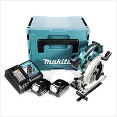 Аккумуляторная ручная дисковая пила Makita 18 В с аккумулятором цена и информация | Пилы, циркулярные станки | pigu.lt