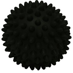 массажный мяч, 7 см, черный, твердый цена и информация | Аксессуары для массажа | pigu.lt