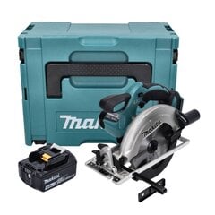 Аккумуляторная ручная дисковая пила Makita 18 В с аккумулятором цена и информация | Пилы, циркулярные станки | pigu.lt