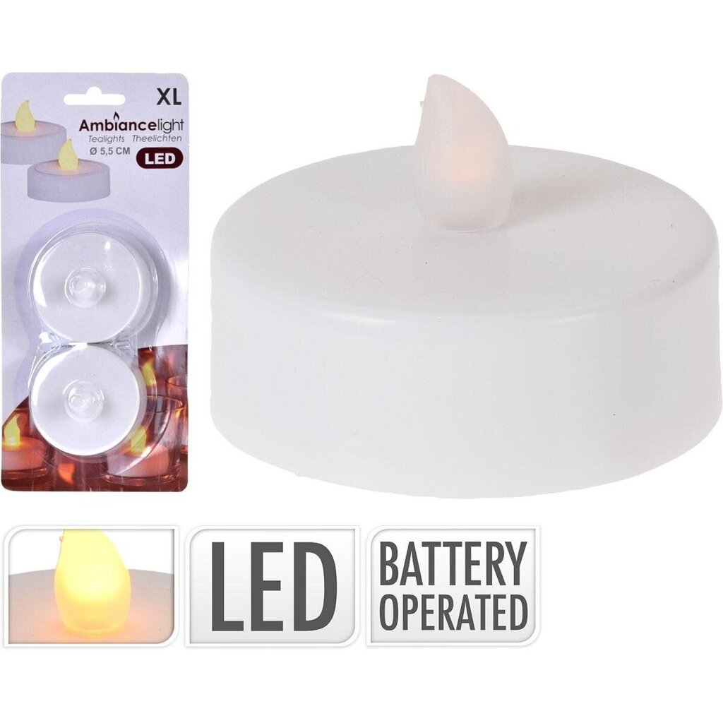 Ambiance Light LED žvakė XL, 2 vnt kaina ir informacija | Žvakės, Žvakidės | pigu.lt