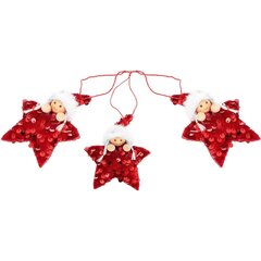 Kalėdinių dekoracijų rinkinys Žvaigždės, 3 vnt. kaina ir informacija | Kalėdinės dekoracijos | pigu.lt