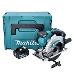 Аккумуляторная ручная дисковая пила Makita 18 В с аккумулятором цена и информация | Пилы, циркулярные станки | pigu.lt