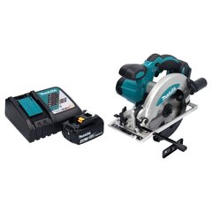 Аккумуляторная ручная дисковая пила Makita 18 В с аккумулятором цена и информация | Пилы, циркулярные станки | pigu.lt