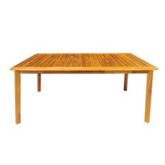 Stalas Fortuna, 150x85x75cm, rudas kaina ir informacija | Lauko baldų komplektai | pigu.lt