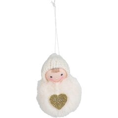 декоративная кукла с сердцем, 8 см, красная цена и информация | Рождественское украшение CA1031, 10 см | pigu.lt