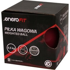 мяч с грузом 0,5 кг, розовый, enero fit цена и информация | Гимнастические мячи | pigu.lt
