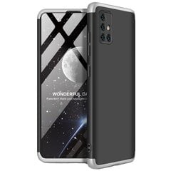 Thin Fit 360“ пластиковый чехол - чёрный / серебристый (Galaxy A51) цена и информация | Чехлы для телефонов | pigu.lt