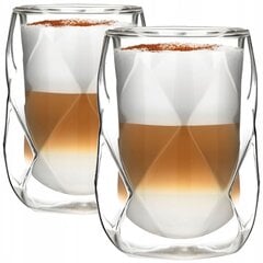 Vialli Design dvigubo stiklo puodeliai - stiklinės, 250 ml, 2 vnt цена и информация | Стаканы, фужеры, кувшины | pigu.lt