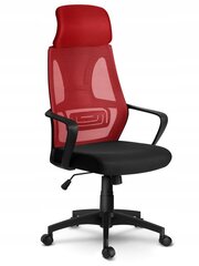 Офисный стул с микросеткой, красно-черный цена и информация | Офисные кресла | pigu.lt