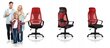 Biuro kėdė su mikro tinkleliu Sofotel, raudona/juoda цена и информация | Biuro kėdės | pigu.lt
