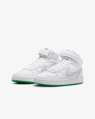 Nike Обувь Court Borough Mid 2 White Grey Green CD7782 115 CD7782 115/5 цена и информация | Детская спортивная обувь | pigu.lt