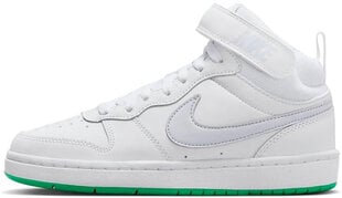 Nike Обувь Court Borough Mid 2 White Grey Green CD7782 115 CD7782 115/5 цена и информация | Детская спортивная обувь | pigu.lt