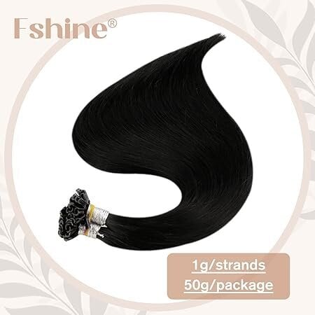 Prisegami plaukai moterims Fshine, 45 cm, 50 g kaina ir informacija | Plaukų aksesuarai | pigu.lt