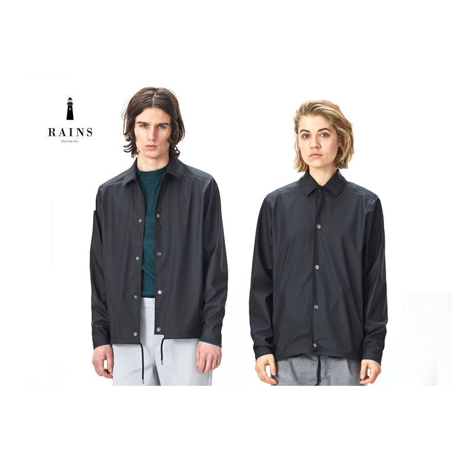 Rains unisex lietpaltis 1245 01, juodas kaina ir informacija | Vyriškos striukės | pigu.lt