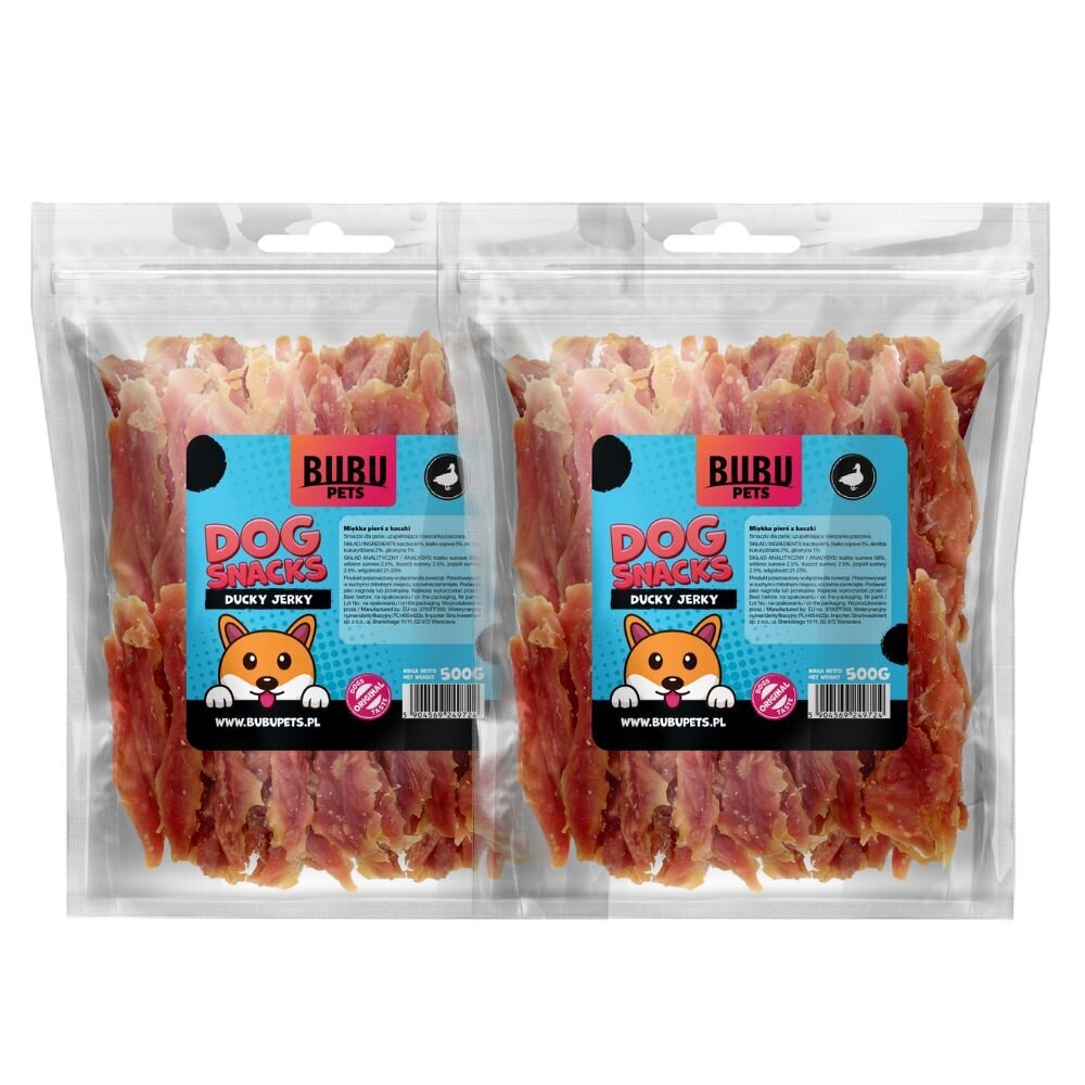 Bubu Pets Duck Jerky su antiena, 1kg kaina ir informacija | Skanėstai šunims | pigu.lt