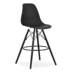 Барные стулья, черные, 4 шт. цена и информация | Стулья для кухни и столовой | pigu.lt