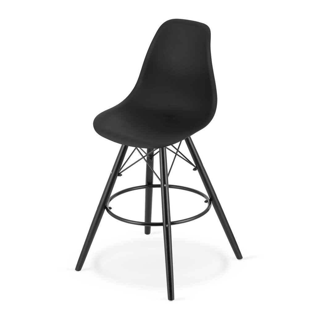 4-ių kėdžių komplektas Leobert, juodas kaina ir informacija | Virtuvės ir valgomojo kėdės | pigu.lt