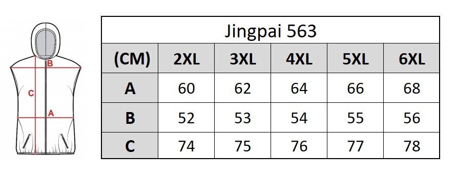 Liemenė vyrams Jingpai 563, mėlyna kaina ir informacija | Vyriškos liemenės | pigu.lt