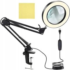 Izoxis стол лампа с увеличительным стеклом цена и информация | Настольные светильники | pigu.lt