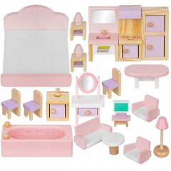 Комплект мебели для кукольного домика, 22 шт. цена и информация | Игрушки для девочек | pigu.lt