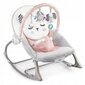 Supamoji kėdė su vibracija kūdikiams Nukido, grey/pink kaina ir informacija | Gultukai ir sūpynės | pigu.lt