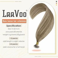 Пряди для наращивания волос LaaVoo 50 г 500 шт. цена и информация | Аксессуары для волос | pigu.lt