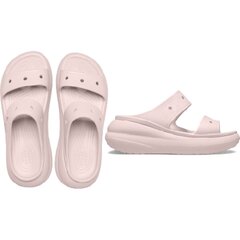 Crocs™ šlepetės moterims Classic Crush Sandal 281720, rožinės kaina ir informacija | Šlepetės moterims | pigu.lt