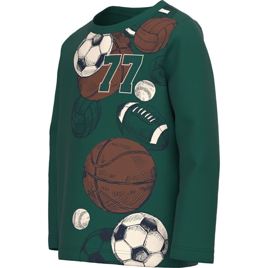 Name It džemperis berniukams 13220044 284696, žalias kaina ir informacija | Megztiniai, bluzonai, švarkai berniukams | pigu.lt