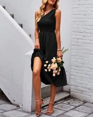 Suknelė moterims Fcsonu, juoda kaina ir informacija | Suknelės | pigu.lt