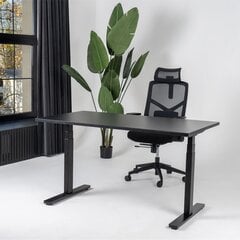 Регулируемый стол Ergostock Prestige line 120x80 Black цена и информация | Компьютерные, письменные столы | pigu.lt