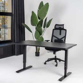 Reguliuojamas stalas Ergostock Forza line, 120x65, juodas kaina ir informacija | Kompiuteriniai, rašomieji stalai | pigu.lt