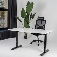 Reguliuojamas stalas Ergostock Forza line, 120x80, baltas kaina ir informacija | Kompiuteriniai, rašomieji stalai | pigu.lt