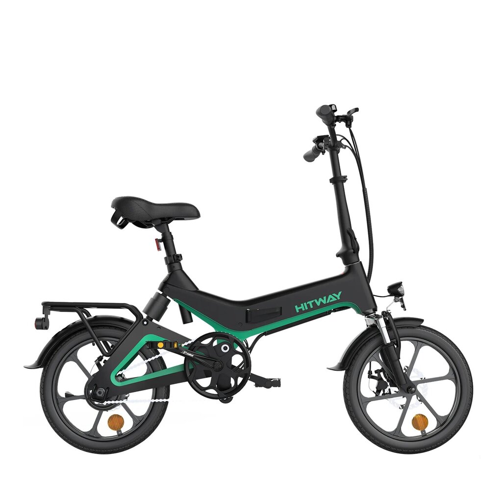 Elektrinis dviratis Hitway BK2, 16", juodas kaina ir informacija | Elektriniai dviračiai | pigu.lt