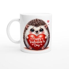 Puodelis Ežiukas sveikina jus su Valentino diena kaina ir informacija | Originalūs puodeliai | pigu.lt