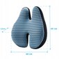 Ortopedinė nugaros pagalvė Medi Sleep, mėlynai-juoda, 43 cm kaina ir informacija | Pagalvės | pigu.lt