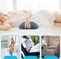 Ortopedinė juosmens pagalvė Medi Sleep, automobiliui ir sėdėjimui, su tvirtinimo diržu, mėlyna цена и информация | Pagalvės | pigu.lt