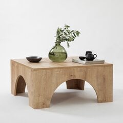 Kavos staliukas Asir, 37x50 cm, smėlio spalvos kaina ir informacija | Kavos staliukai | pigu.lt