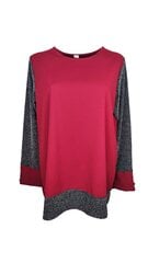 Блузка женская Kinga, бордовая/черная цена и информация | Женские блузки, рубашки | pigu.lt