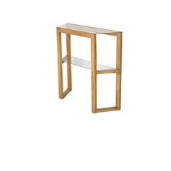 Боковой столик Asir, 85x85x31 см, бежевый цена и информация | Столы-консоли | pigu.lt