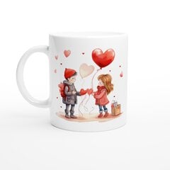 Puodelis Berniukas ir mergaitė su balionais kaina ir informacija | Originalūs puodeliai | pigu.lt