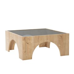 Кофейный столик Asir, 37х50 см, темно-серый/темно-коричневый цена и информация | Журнальные столики | pigu.lt