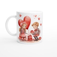 Puodelis Berniukas ir mergaitė sėdi kartu kaina ir informacija | Originalūs puodeliai | pigu.lt