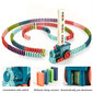 Automatinis domino padėjimo traukinukas žaislų rinkinys LIVMAN X007-1 цена и информация | Lavinamieji žaislai | pigu.lt