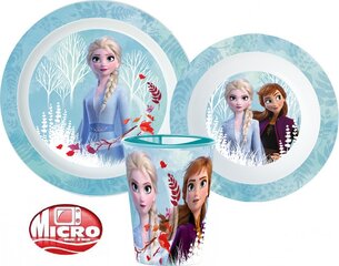 Детский набор посуды  Disney Frozen , 3 части цена и информация | Детская посуда, контейнеры для молока и еды | pigu.lt