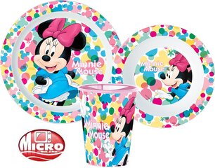 Vaikiškas indų rinkinys Disney Minnie , 3 dalių kaina ir informacija | Kūdikių indai, indeliai pienui ir įrankiai | pigu.lt