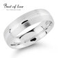 Sidabrinis vestuvinis žiedas, 4,5 mm kaina ir informacija | Vyriški papuošalai | pigu.lt